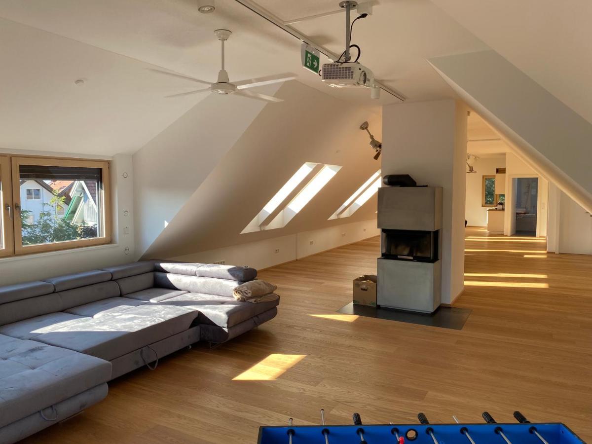 Salzburg-Loft Im Stadtteil Leopoldskron-Moos 120Qm Mit Balkon & Untersbergblick מראה חיצוני תמונה